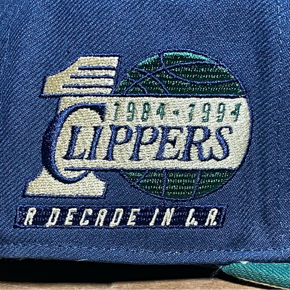 LA Clippers Mitchell & Ness 10th Anniversary Hardwood Classics size 8 fitted hat - Picture 5 of 7